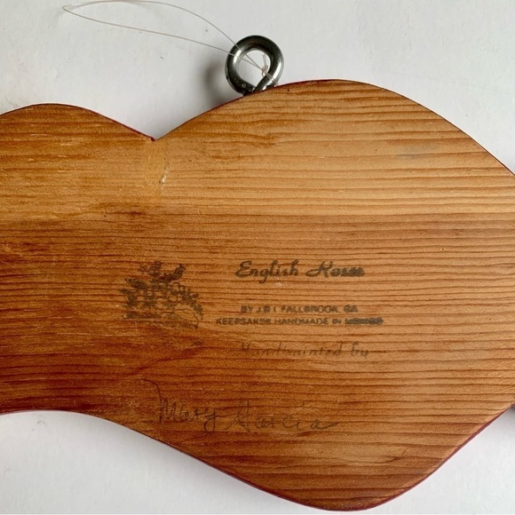 Red Merry Christmas Hanging Wood Sign Wall Plaque Ribbon Bow Hand Painted 24” - Picture 16 of 16